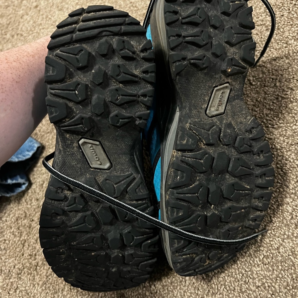 Lowa Teal Blue and Black Waterproof Hiking Boots Goretex - Picture 5 of 8